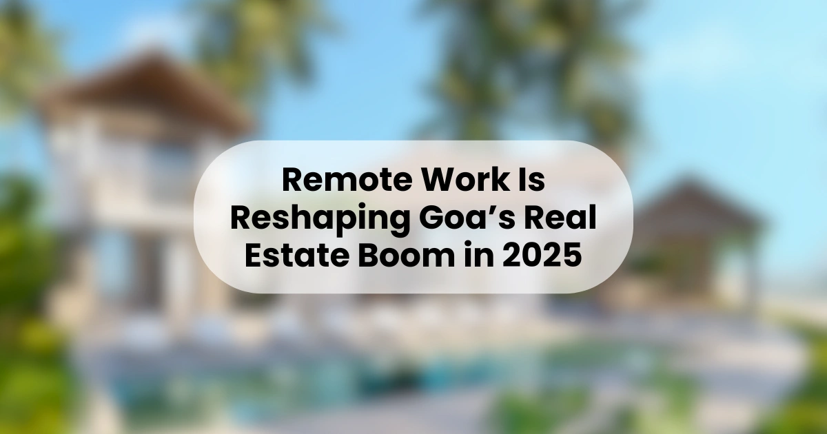 Remote professional working from a modern villa in Goa, 2025